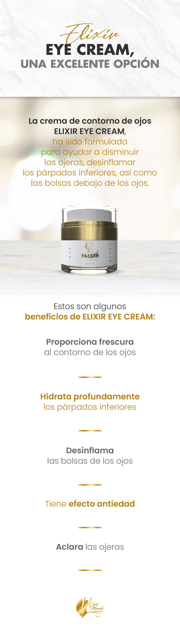 Elixir Eye Cream, una excelente opción 